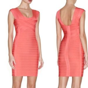 Herve Leger Dress Blush Bandage Body-con